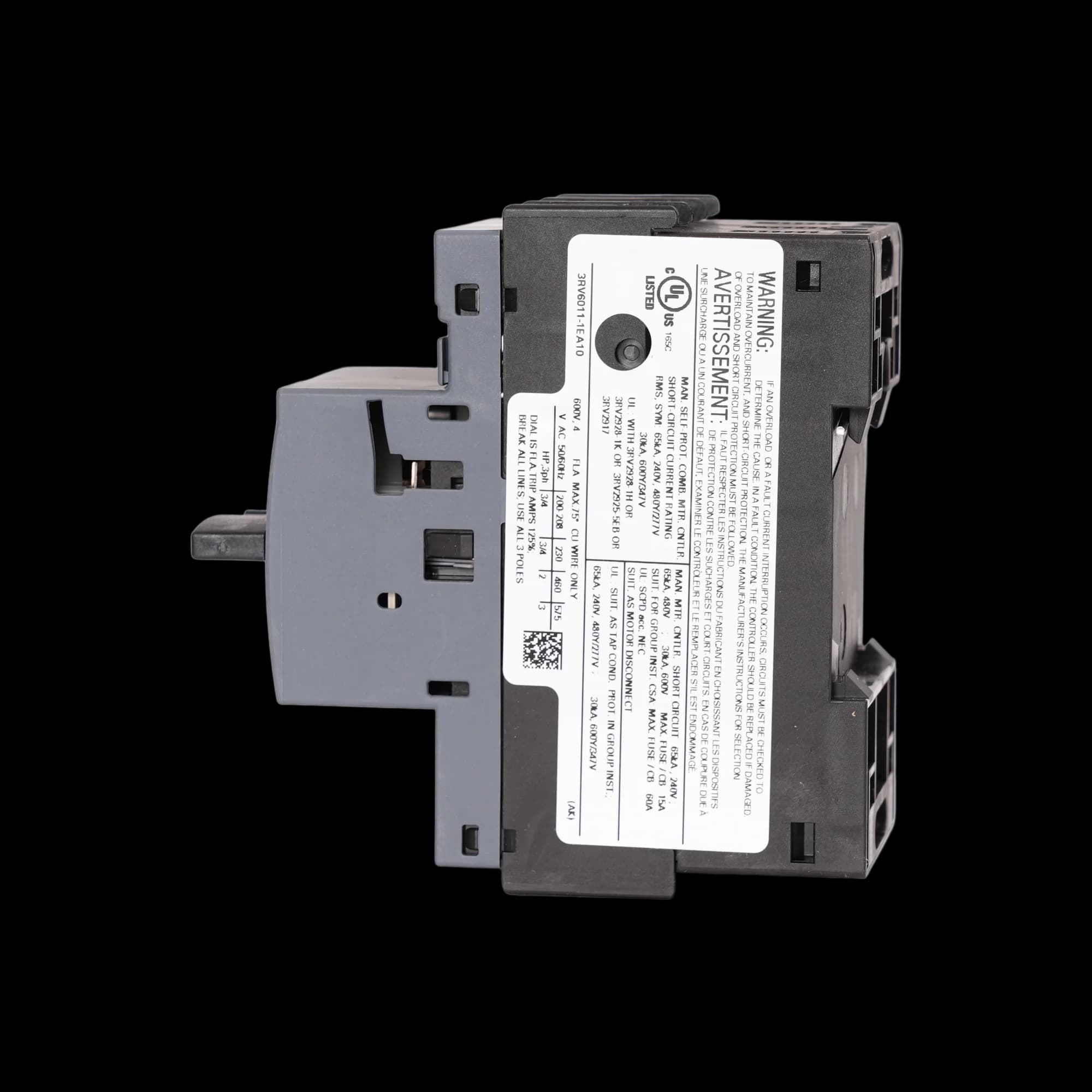 3RV6011-1EA10_Мотор-автомат 2.8...4А, 100кА 3RV6011-1EA10_Мотор-автомат 2.8...4А, 100кА