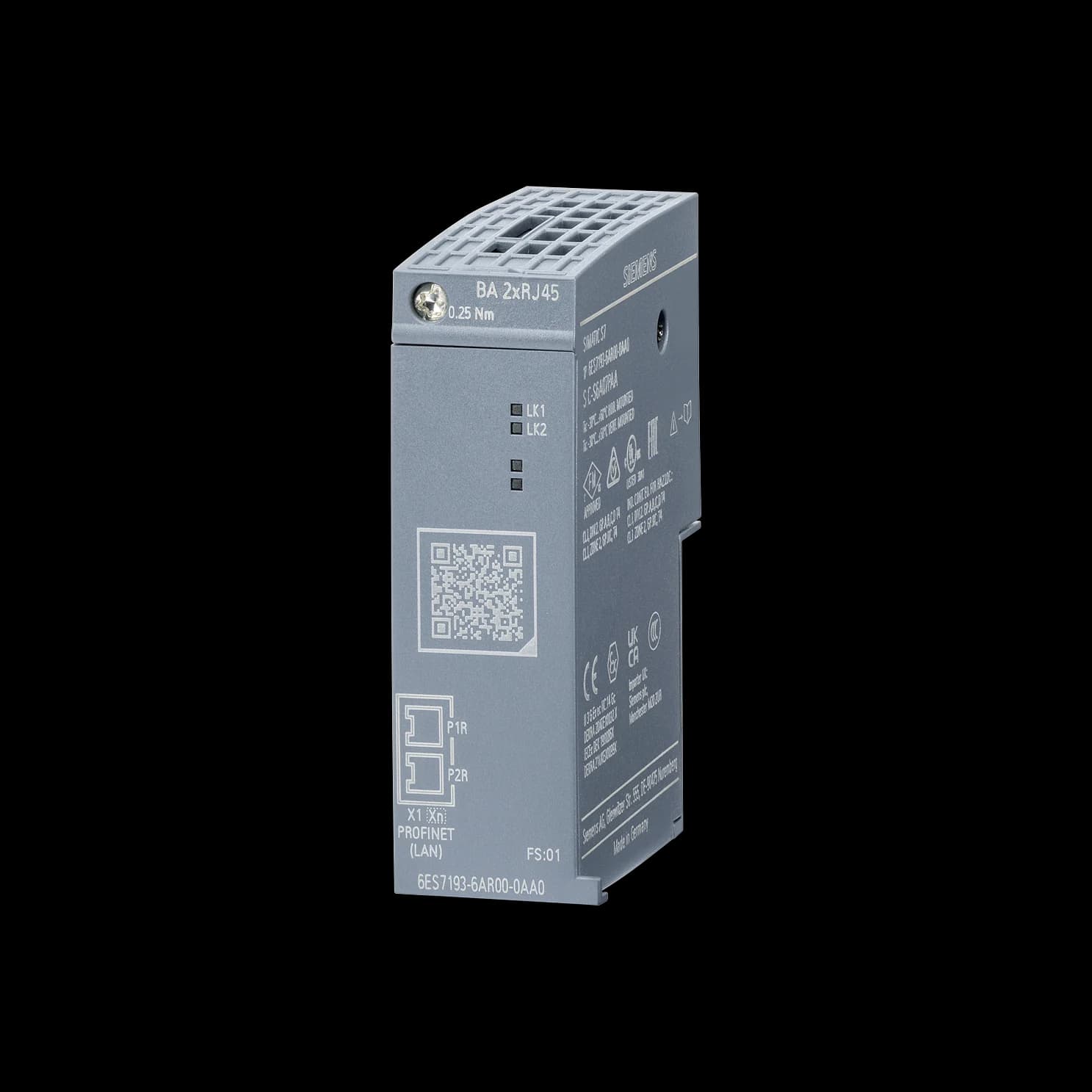 6ES7193-6AR00-0AA0_Шинный адаптер SIEMENS ET 200SP BA 2xRJ45, 2x RJ45 6ES7193-6AR00-0AA0_Шинный адаптер SIEMENS ET 200SP BA 2xRJ45, 2x RJ45