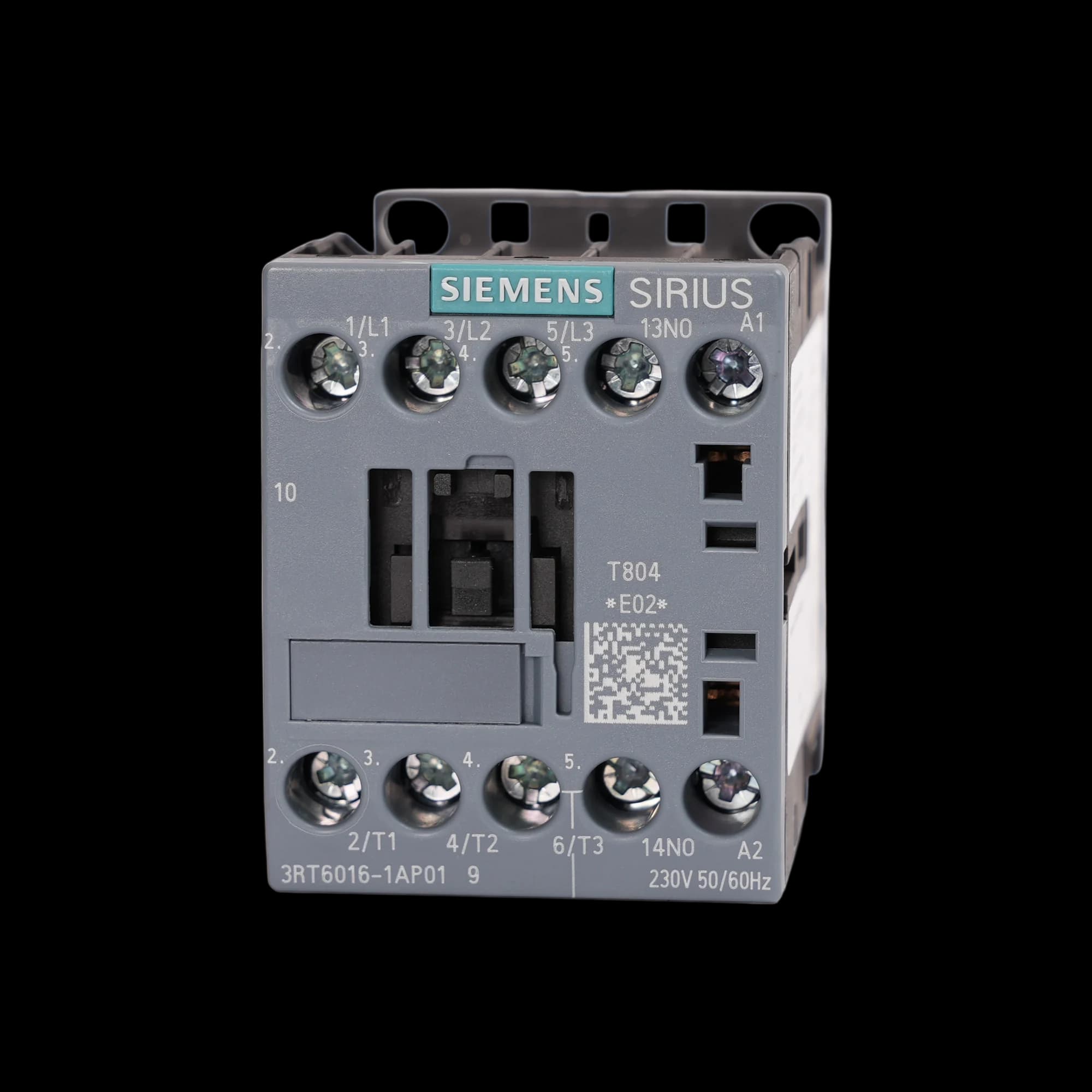 3RT6016-1AP01_Контактор 3P 9А 4кВт AC3 катушка, 230В AC, допконтакт 1НО, габарит S00 3RT6016-1AP01_Контактор 3P 9А 4кВт AC3 катушка, 230В AC, допконтакт 1НО, габарит S00