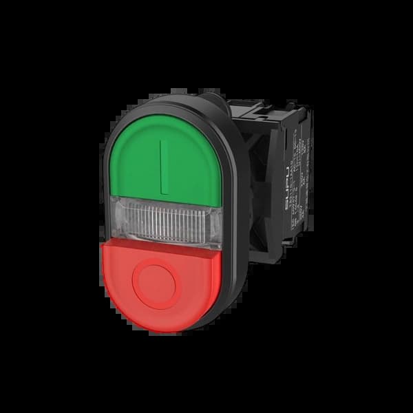 TS2012-0MM21_Актуатор двухпозиционной кнокпи, зелёный-красный TS2012-0MM21_Актуатор двухпозиционной кнокпи, зелёный-красный