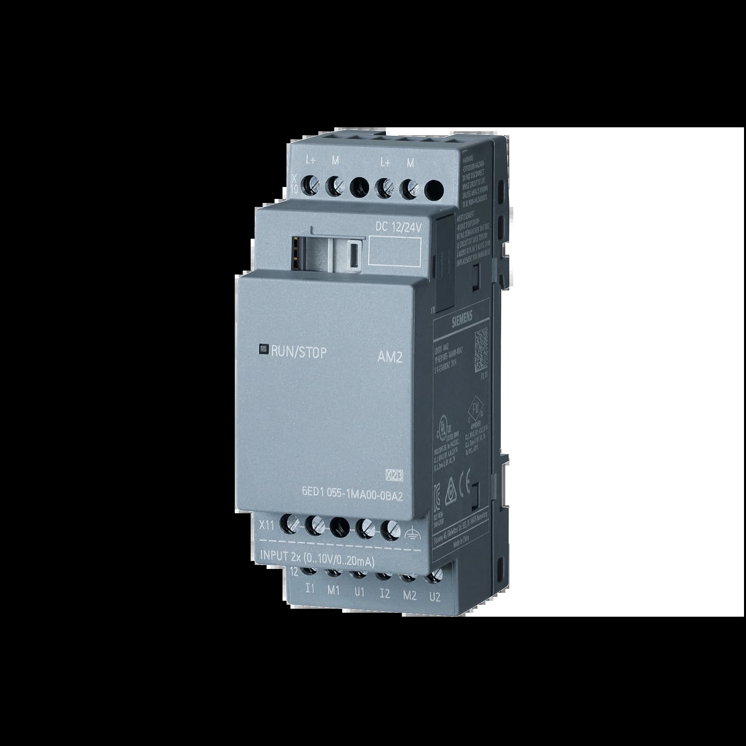 6ED1055-1MA00-0BA2_Модуль расширения LOGO! AM2, 2 MW, 12/24 В, 2AI, 0-10 В, 0/4-20 мА 6ED1055-1MA00-0BA2_Модуль расширения LOGO! AM2, 2 MW, 12/24 В, 2AI, 0-10 В, 0/4-20 мА