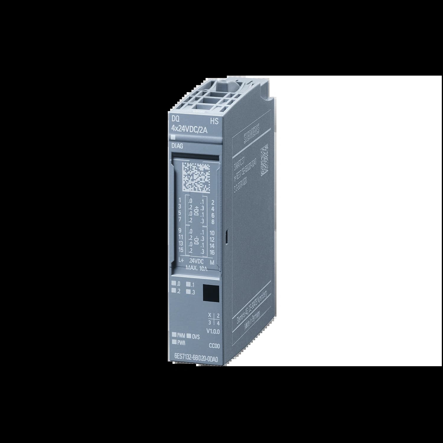 6ES7132-6BD20-0DA0_Модуль вывода ET 200SP DQ4x24VDC/2A HS_1