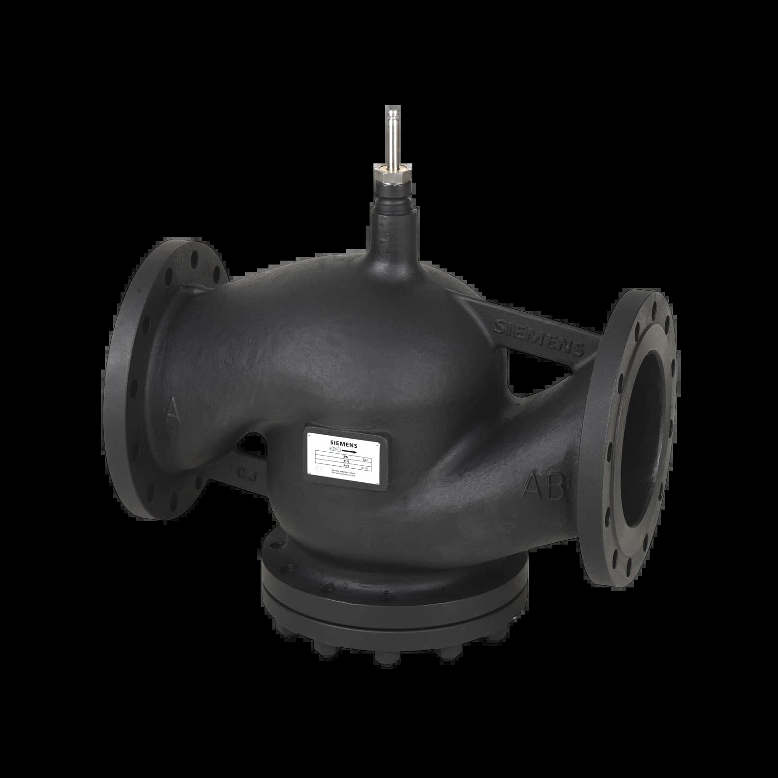 VVF43.250-630K_Двухходовой седельный клапан Acvatix фланцевый PN16, DN250, kvs 630 м³/ч с компенсацией давления_1