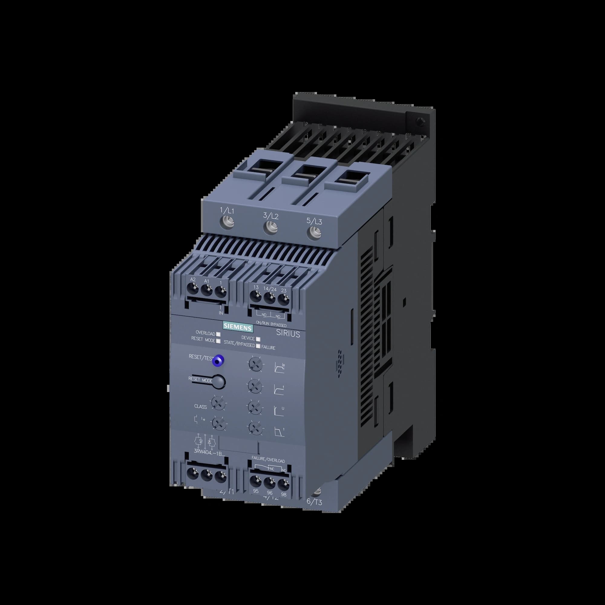 3RW4046-1BB14_Устройство плавного пуска SIRIUS 45кВт 80А 380В габарит S3 базовый функционал_1