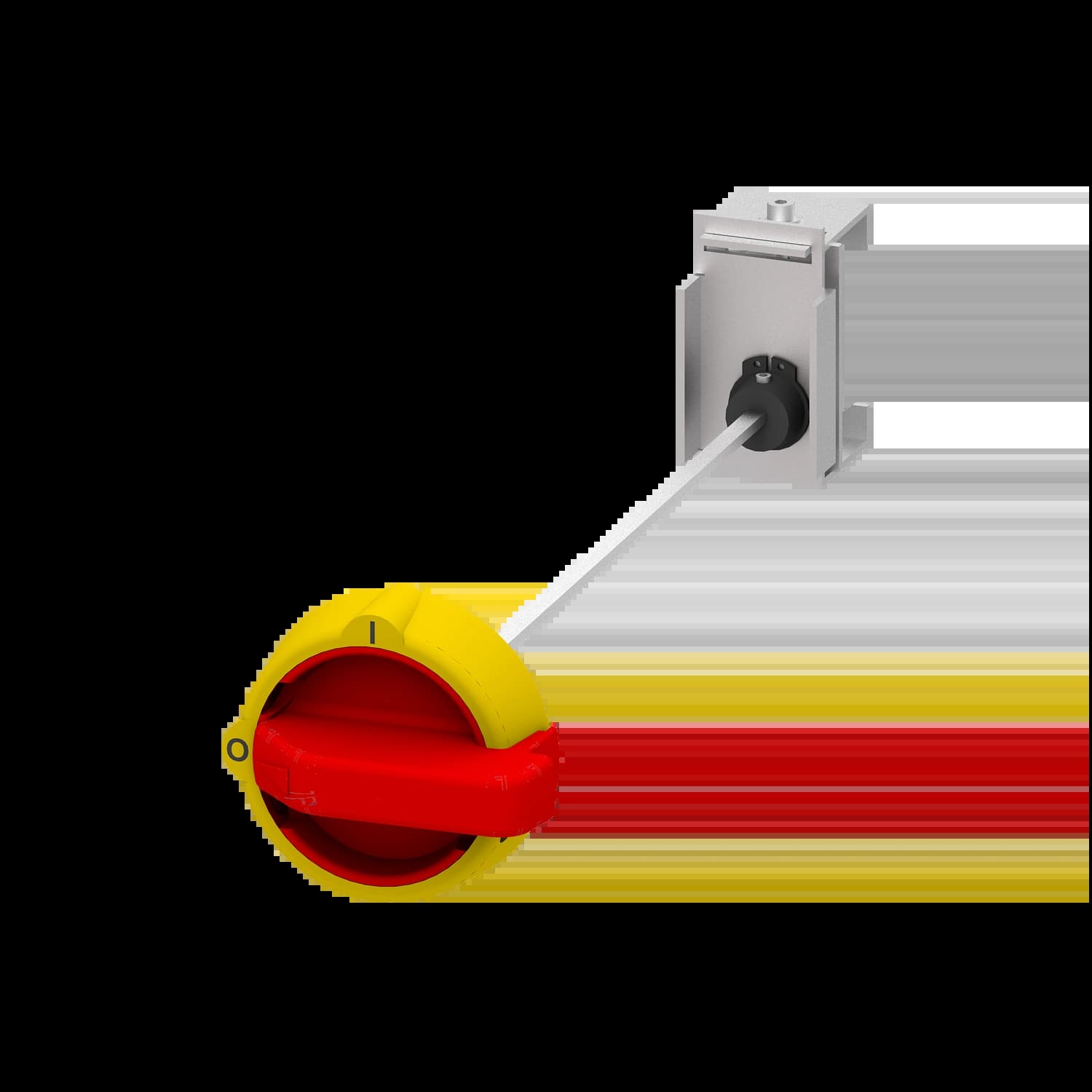 5ST3061_Привод дверной поворотный красная рукоятка_2