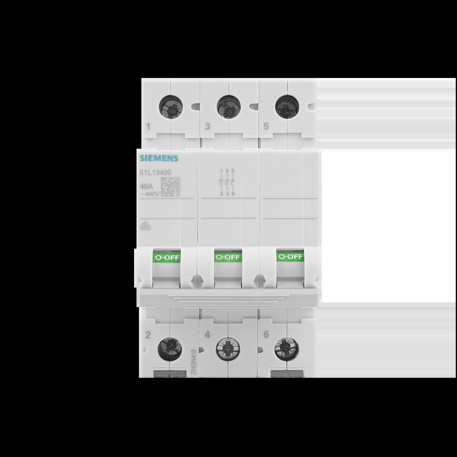 5TL1340-0_Выключатель нагрузки, 3P, 3НО, 40A_2