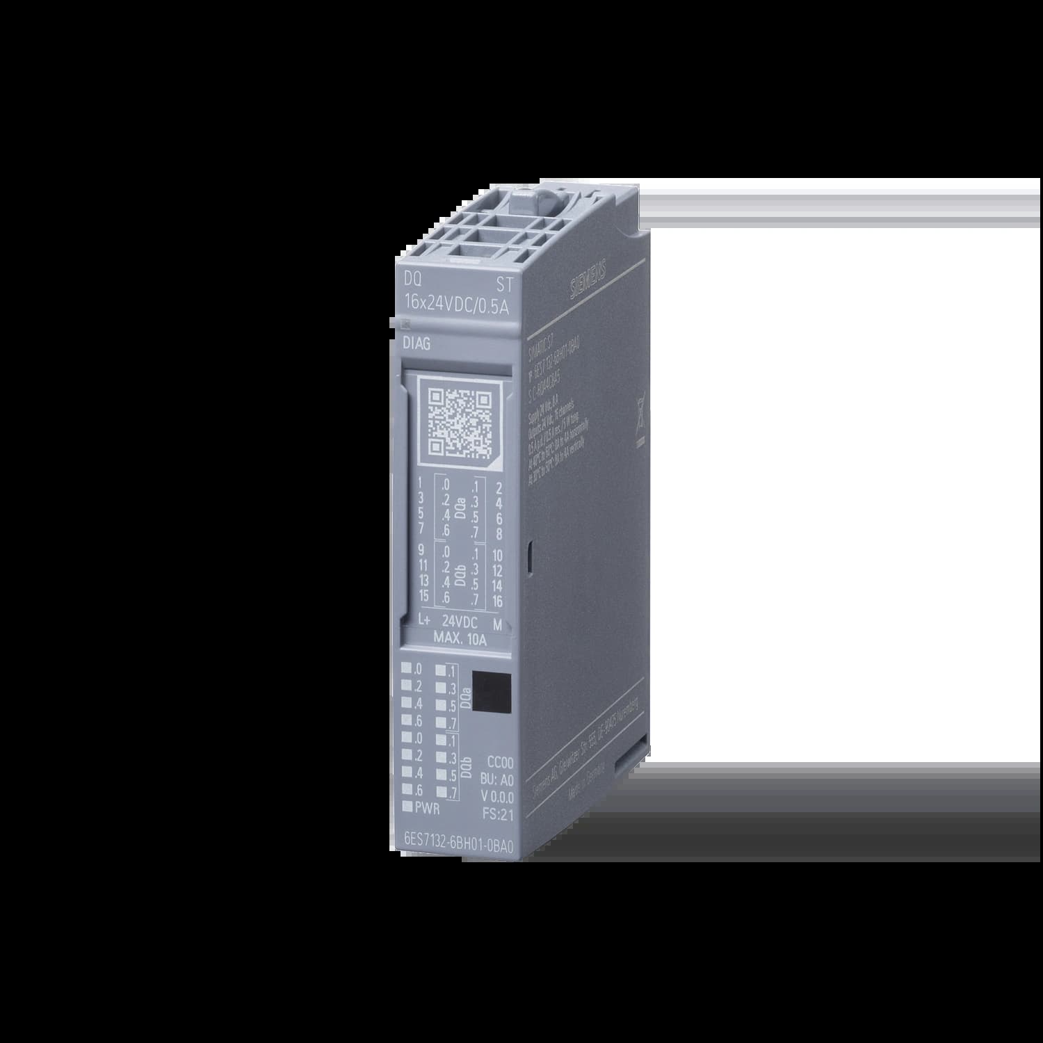 6ES7132-6BH01-0BA0_Модуль вывода ET 200SP DQ16x24VDC/0.5A ST