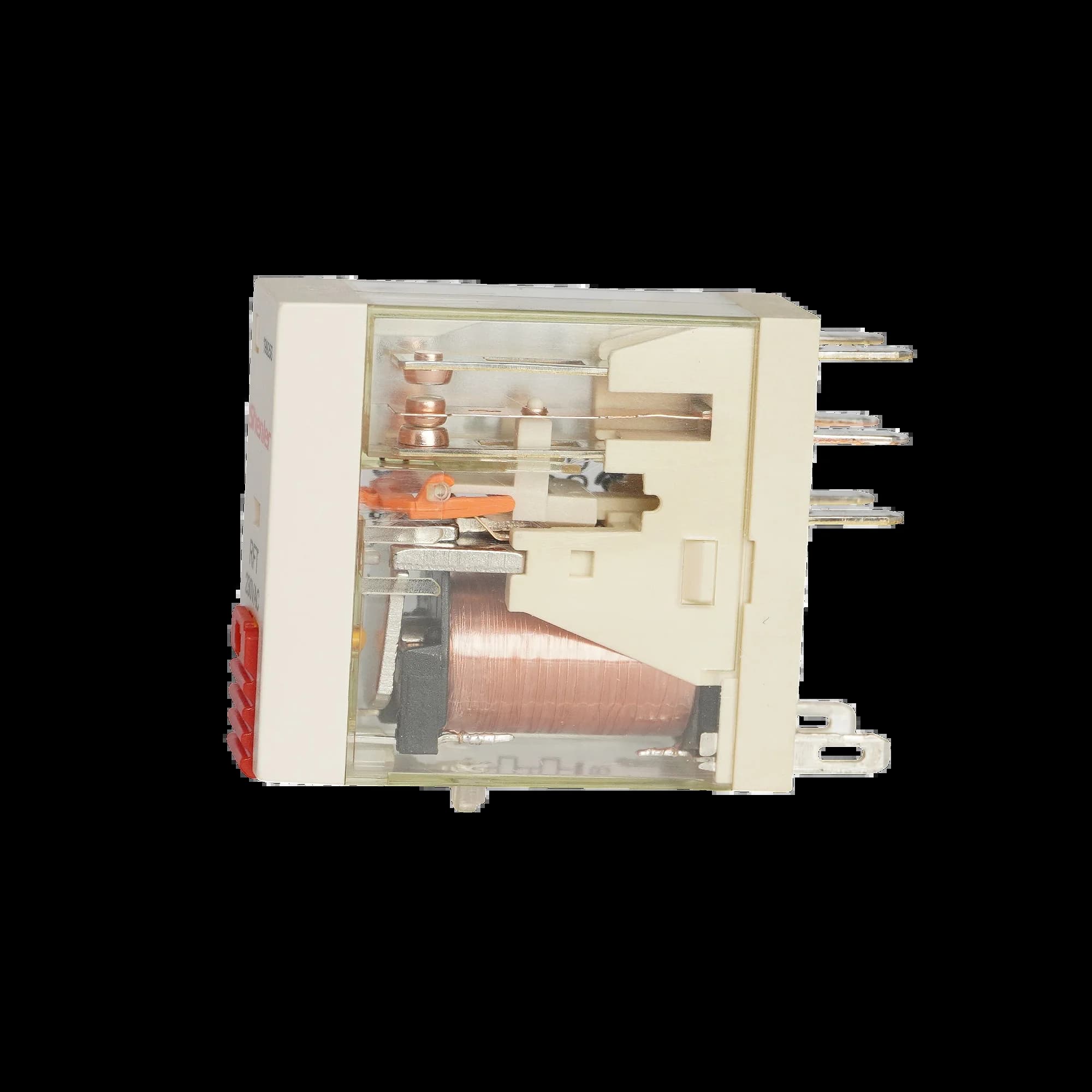 RFT2CO730LT_Реле 2ПК, 8А, катушка 230В AC, механический и светодиодный индикаторы, тест-кнопка_4