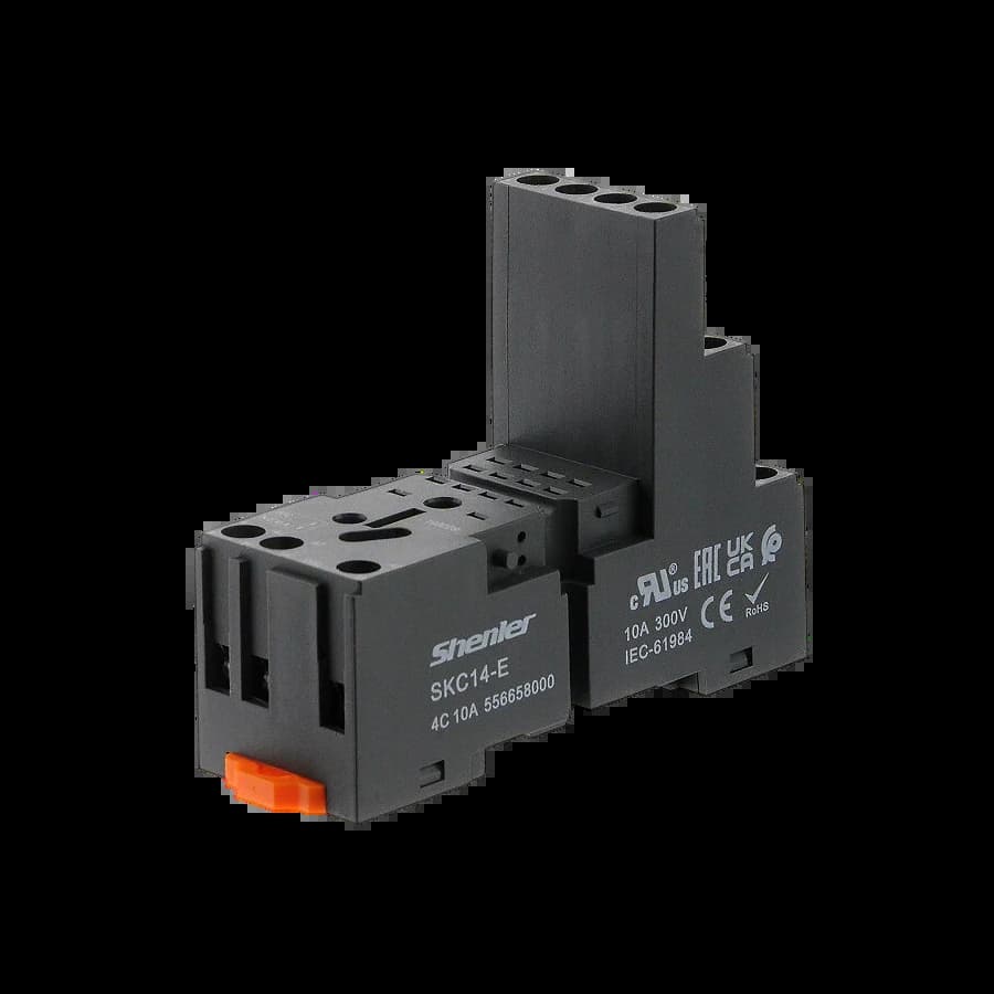 SKC14-E_Цоколь с винтовыми зажимами, монтаж на DIN-рейку 35 мм или винтами на панель