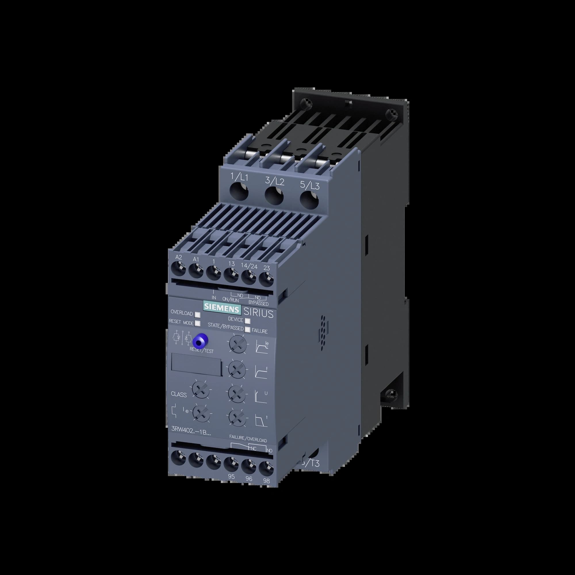 3RW4024-1BB14_Устройство плавного пуска SIRIUS 5.5кВт 12.5А 380В габарит S0 базовый функционал