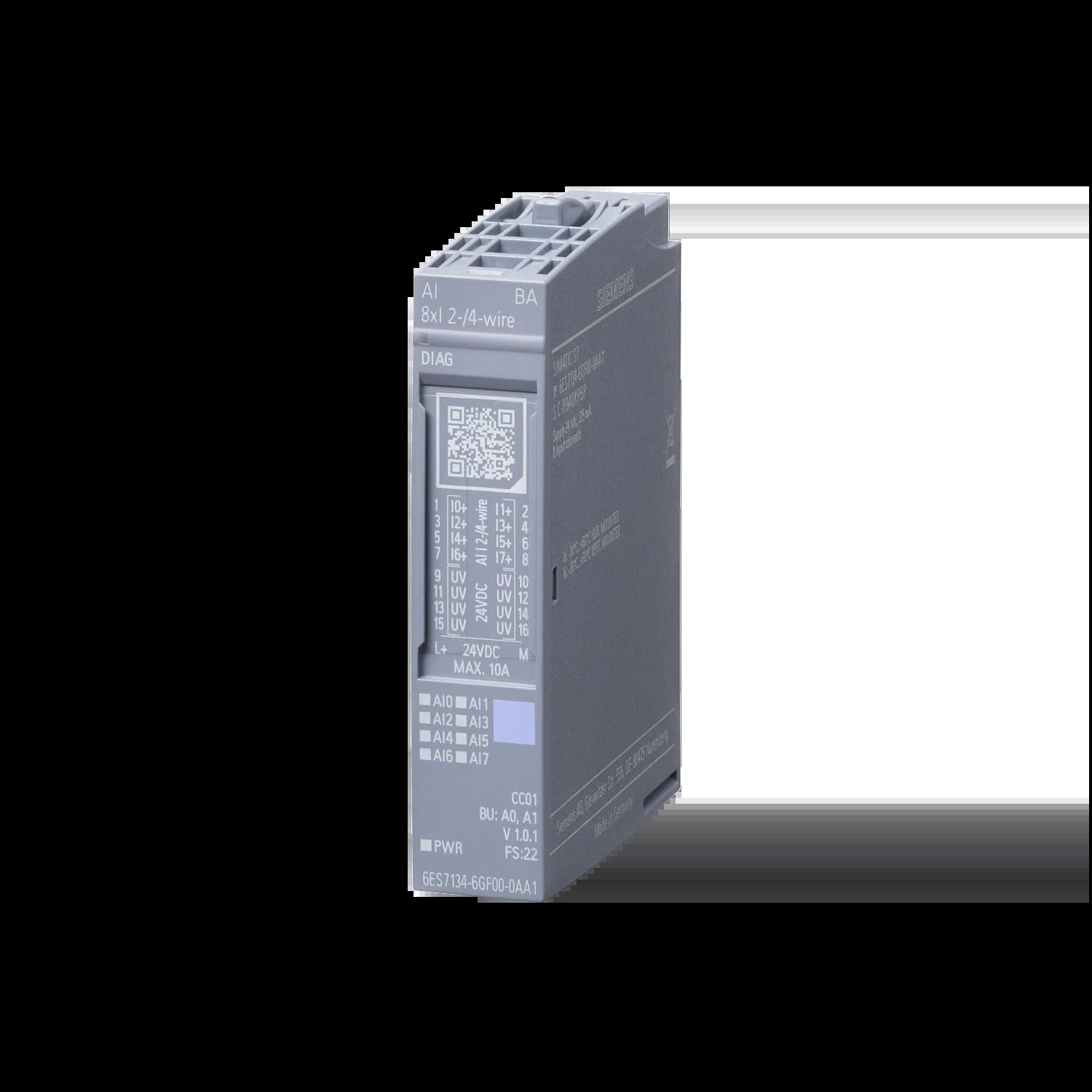 6ES7134-6GF00-0AA1_Модуль ввода ET 200SP AI8xI BA_1