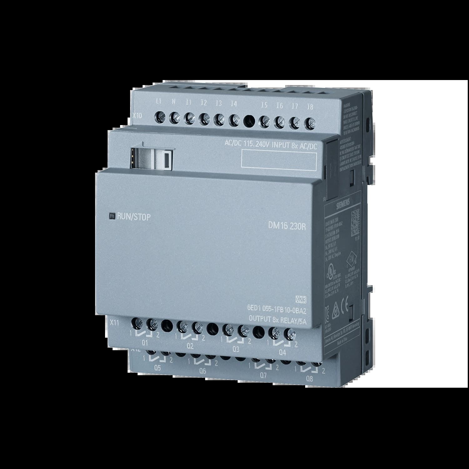 6ED1055-1FB10-0BA2_Модуль расширения LOGO! DM16 230R, 4 MW, 8DI/8DO_1