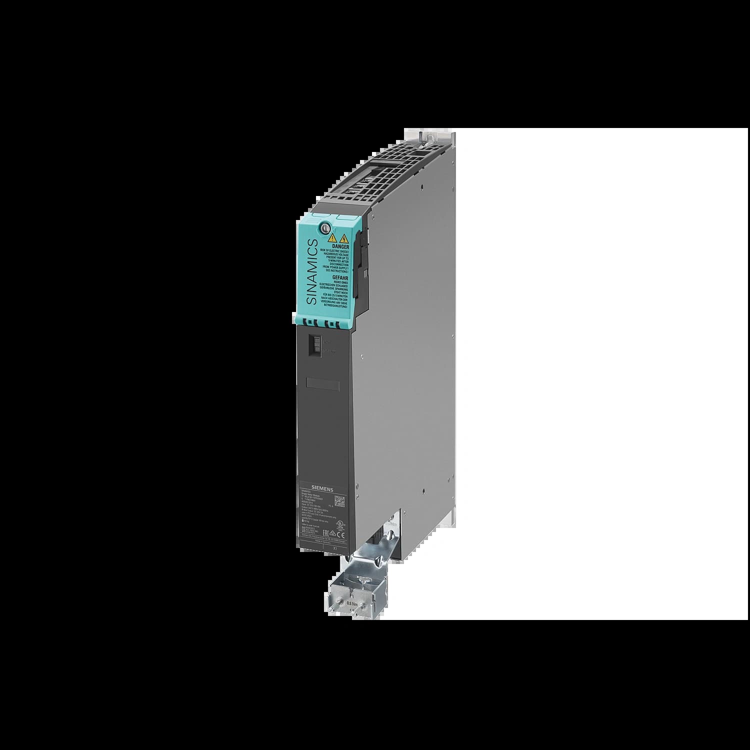 6SL3120-1TE13-0AD0_Однодвигательный модуль ПЧ SINAMICS S120, 600В DC -> 3×400В AC 3А, D-тип