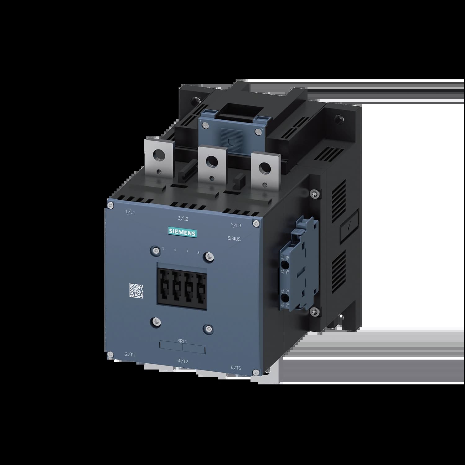 3RT1076-6AP36_Контактор 3P 500A 250кВт AC3 катушка, 230В AC/DC, допконтакты 2НО+2НЗ, габарит S12_1