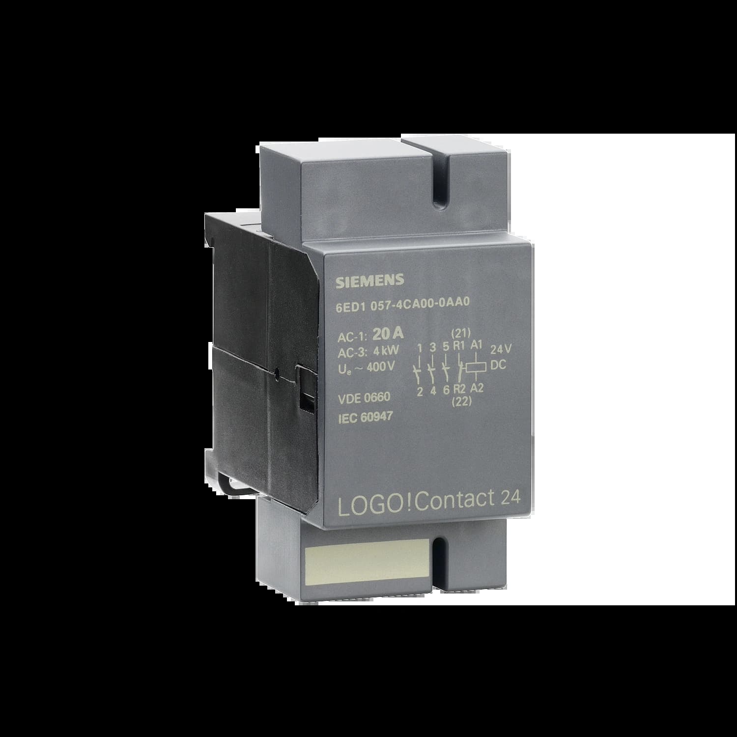 6ED1057-4CA00-0AA0_Контактор LOGO! CONTACT 24, 3AC двигатель до 4 кВт