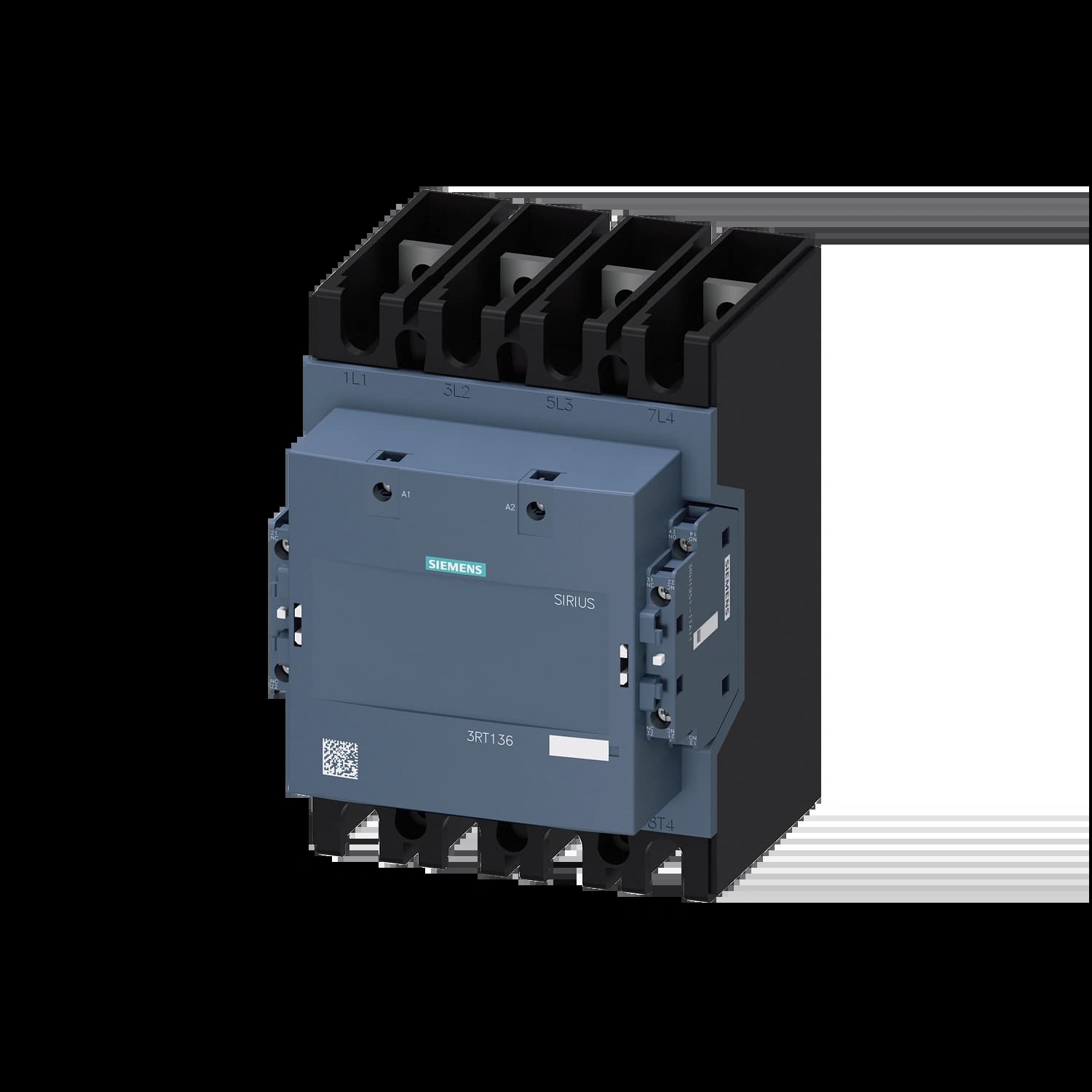 3RT1363-6AP36_Контактор 4P 275A по AC1 до 690В Us=100...250В AC/DC допконтакты 2НО +2НЗ, габарит S10