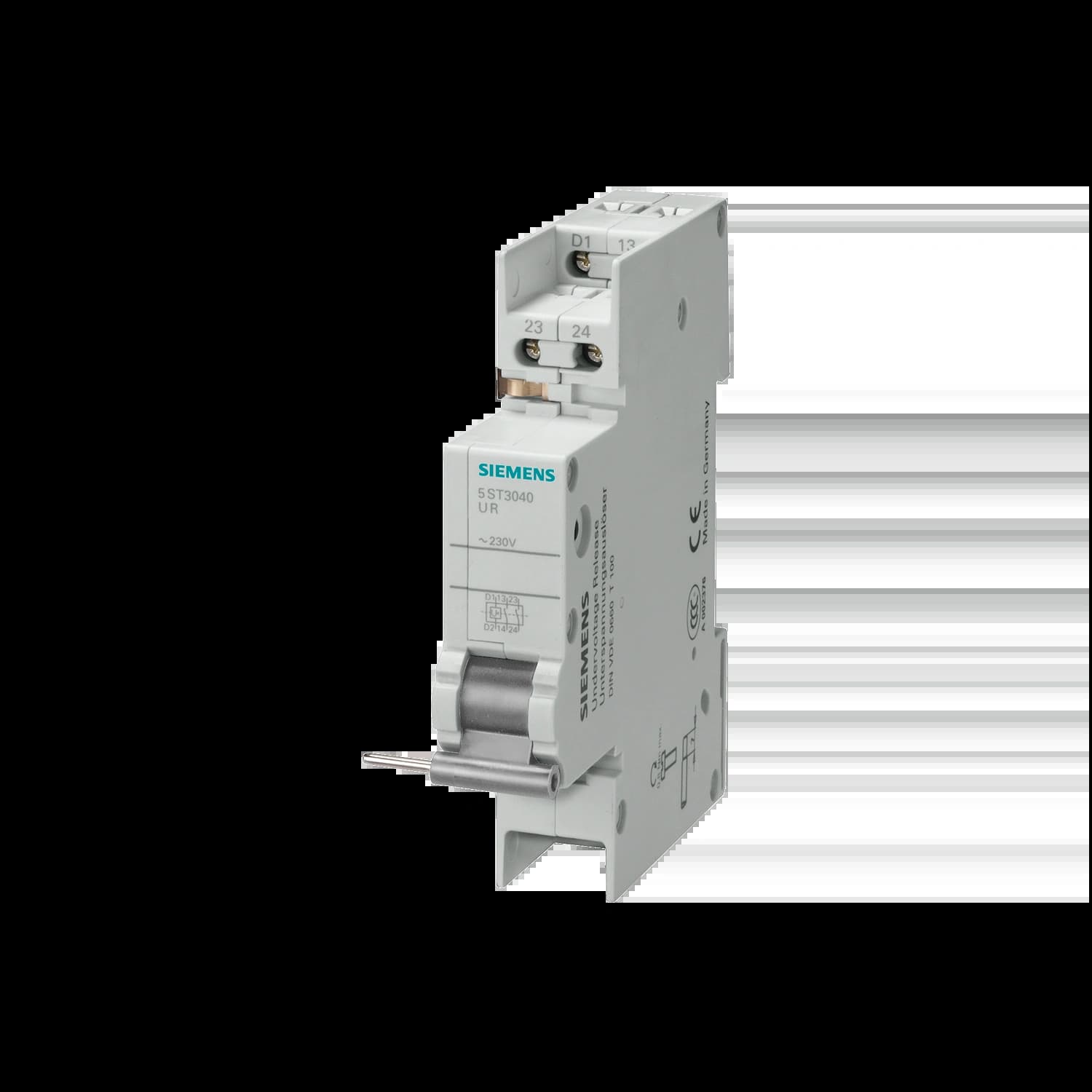 5ST3040_Расцепитель мин. напряжения, 1MW 230 АС с контактом состояния