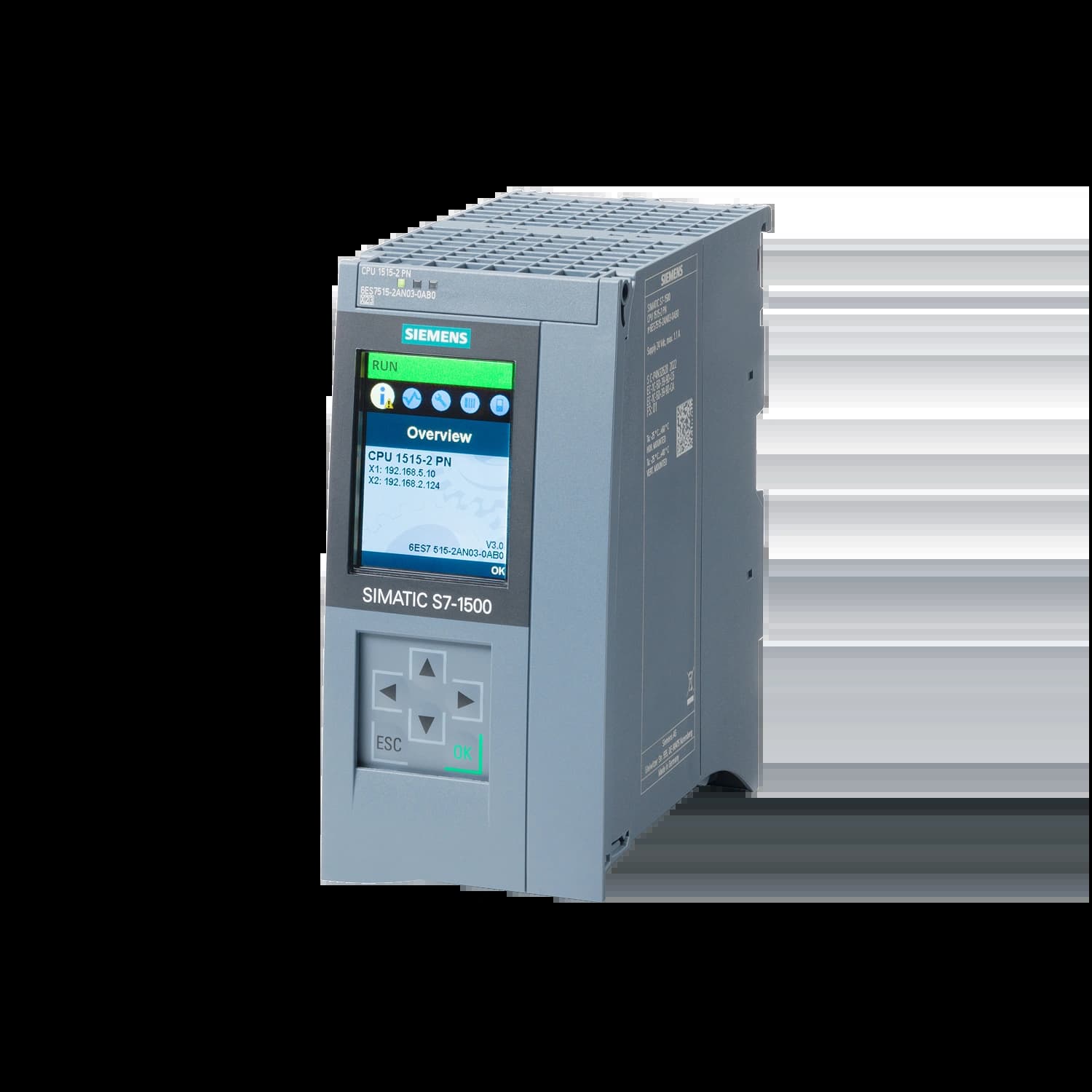 6ES7515-2AN03-0AB0_Simatic S7-1500 Центральный процессор CPU 1515-2 PN_1