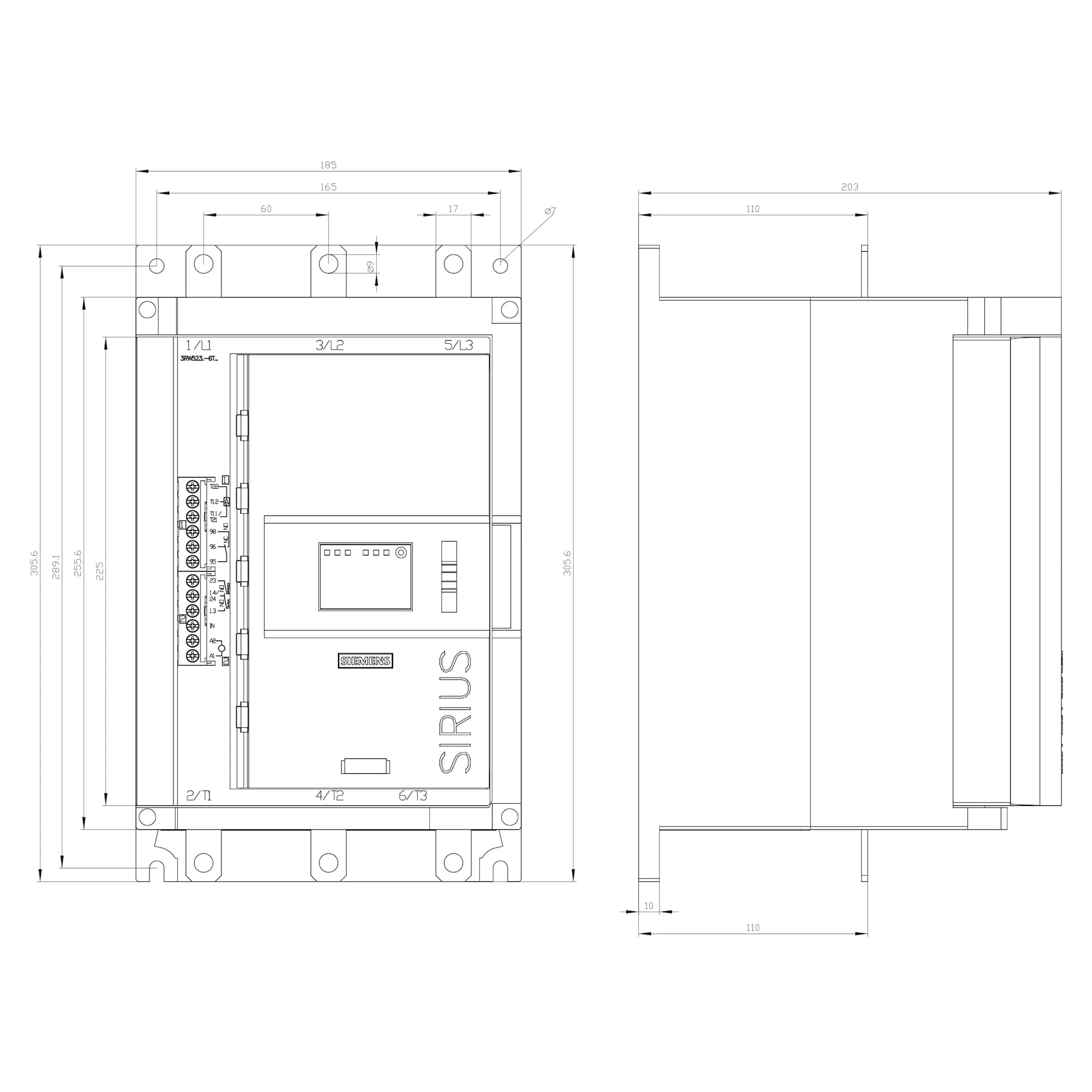 3RW5235-6TC14_Устройство плавного пуска SIRIUS 75кВт 143А 380В расширенный функционал_1