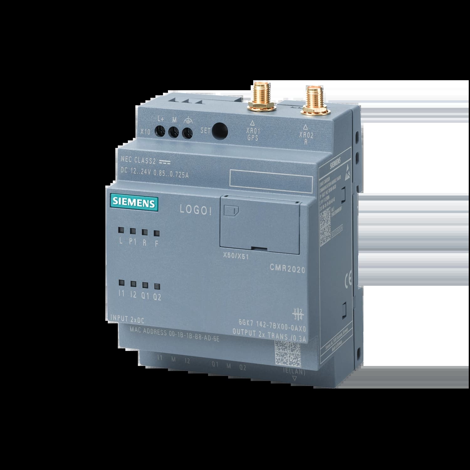 6GK7142-7BX00-0AX0_Коммуникационный модуль LOGO! CMR2020, GSM/GPRS/GPS