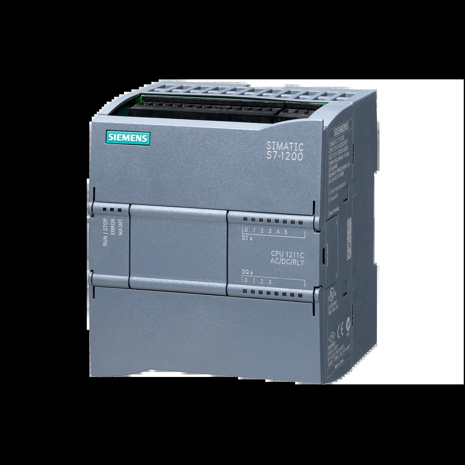 6ES7211-1BE40-0XB0_Simatic S7-1200 Центральный процессор CPU 1211C AC/DC/relay, 6DI/4DQ/2AI