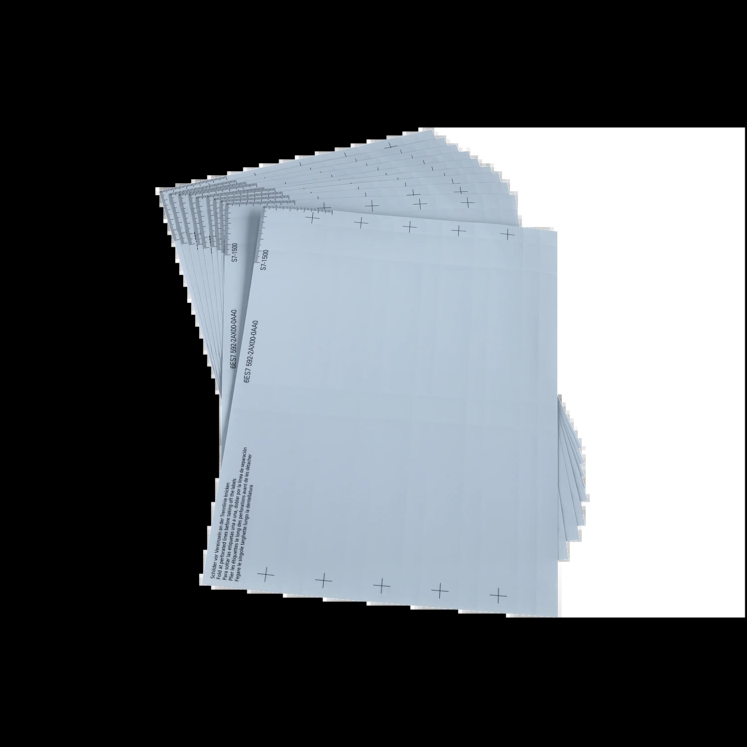 6ES7592-2AX00-0AA0_Маркировочные листы для модулей S7-1500 35 мм, 10 листов