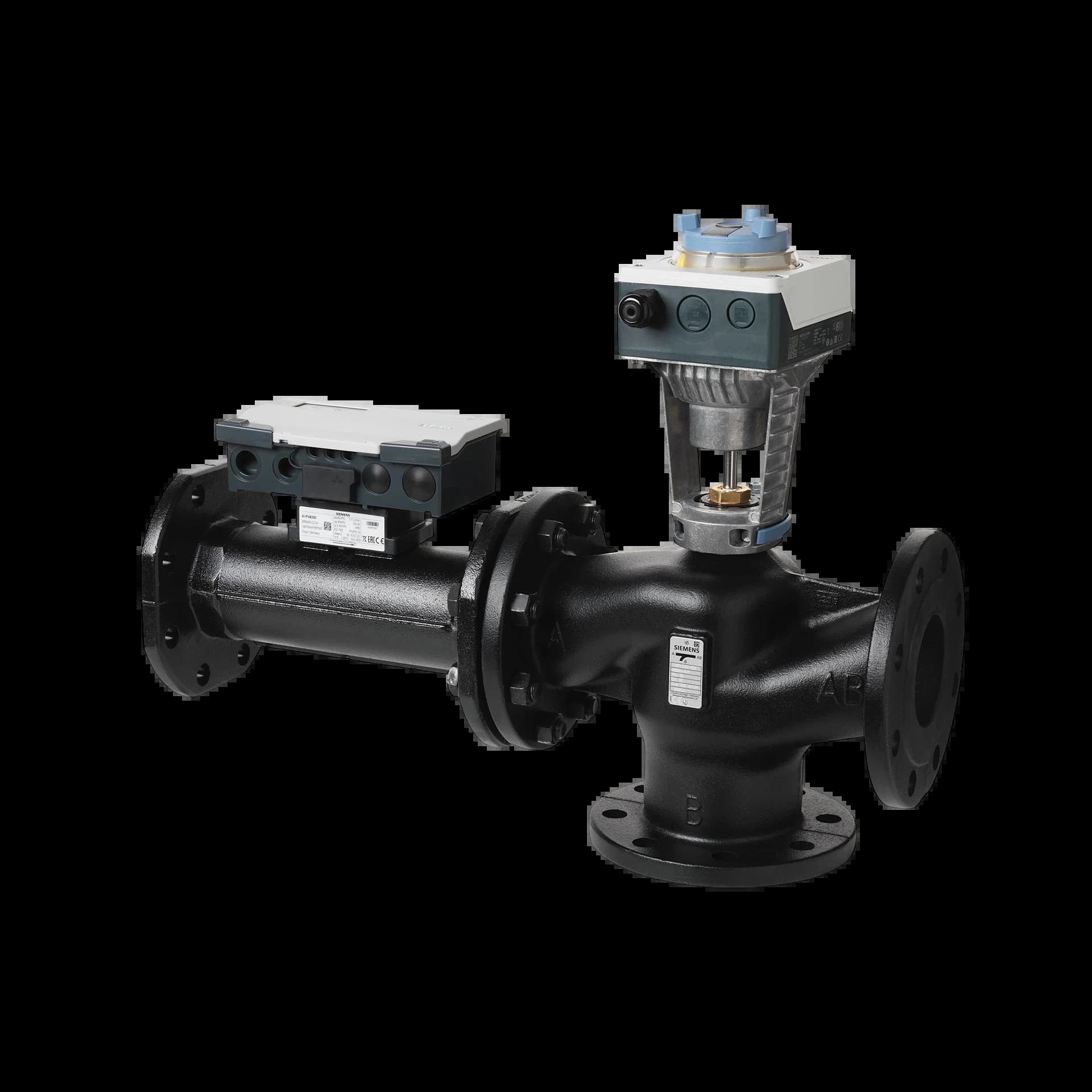 EXF4U20E065_Интеллектуальный клапан Acvatix 3х ходовой PN16 DN65 расход 20 м³/ч_1