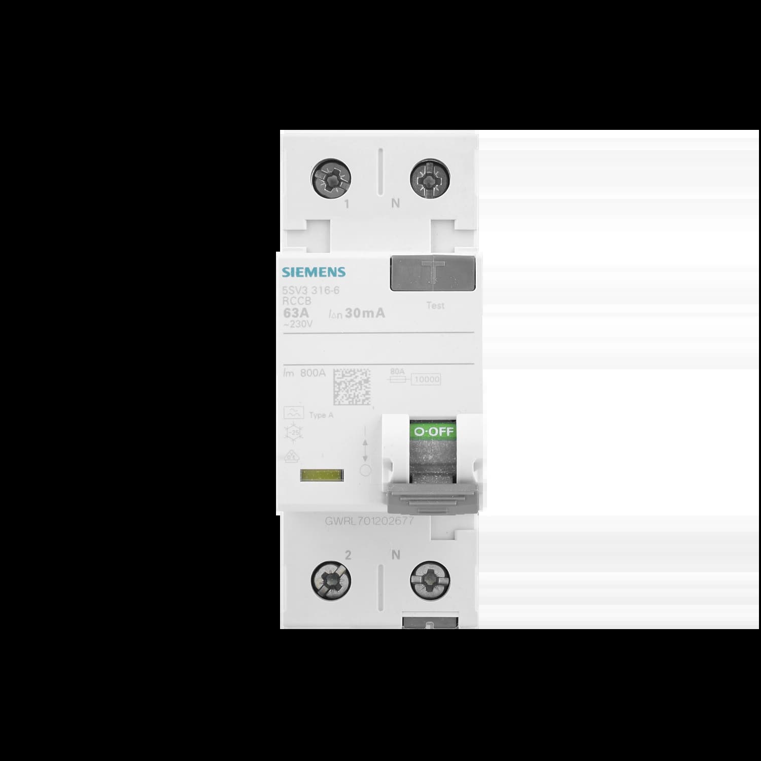 5SV3316-6_УЗО 1P+N, 63A, 30мА, тип «A»_5