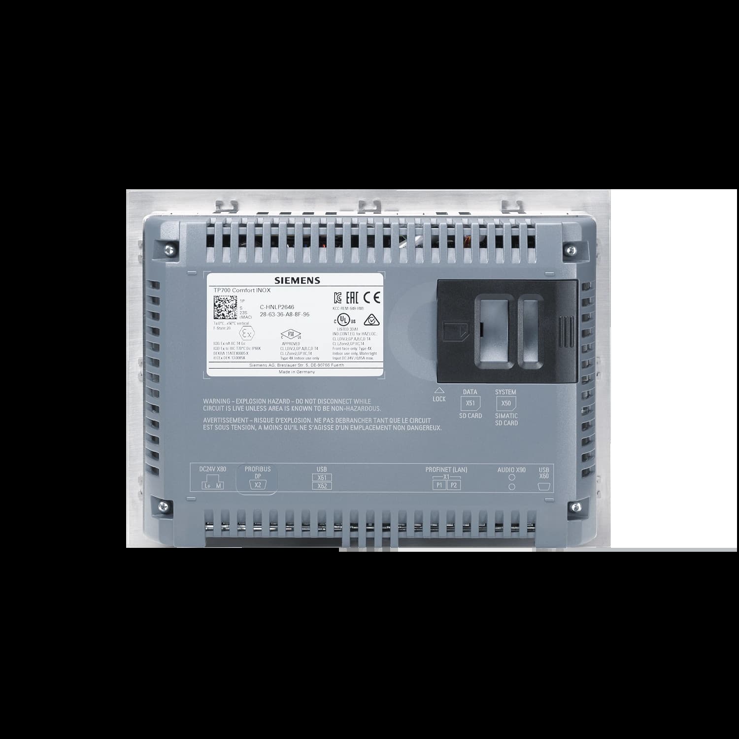 6AV2144-8GC10-0AA0_Панель оператора TP700 Comfort INOX_2