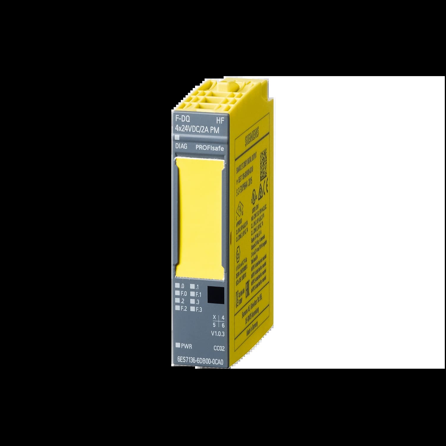 6ES7136-6DB00-0CA0_Модуль вывода ET 200SP F-DQ4x24VDC/2A HF_1