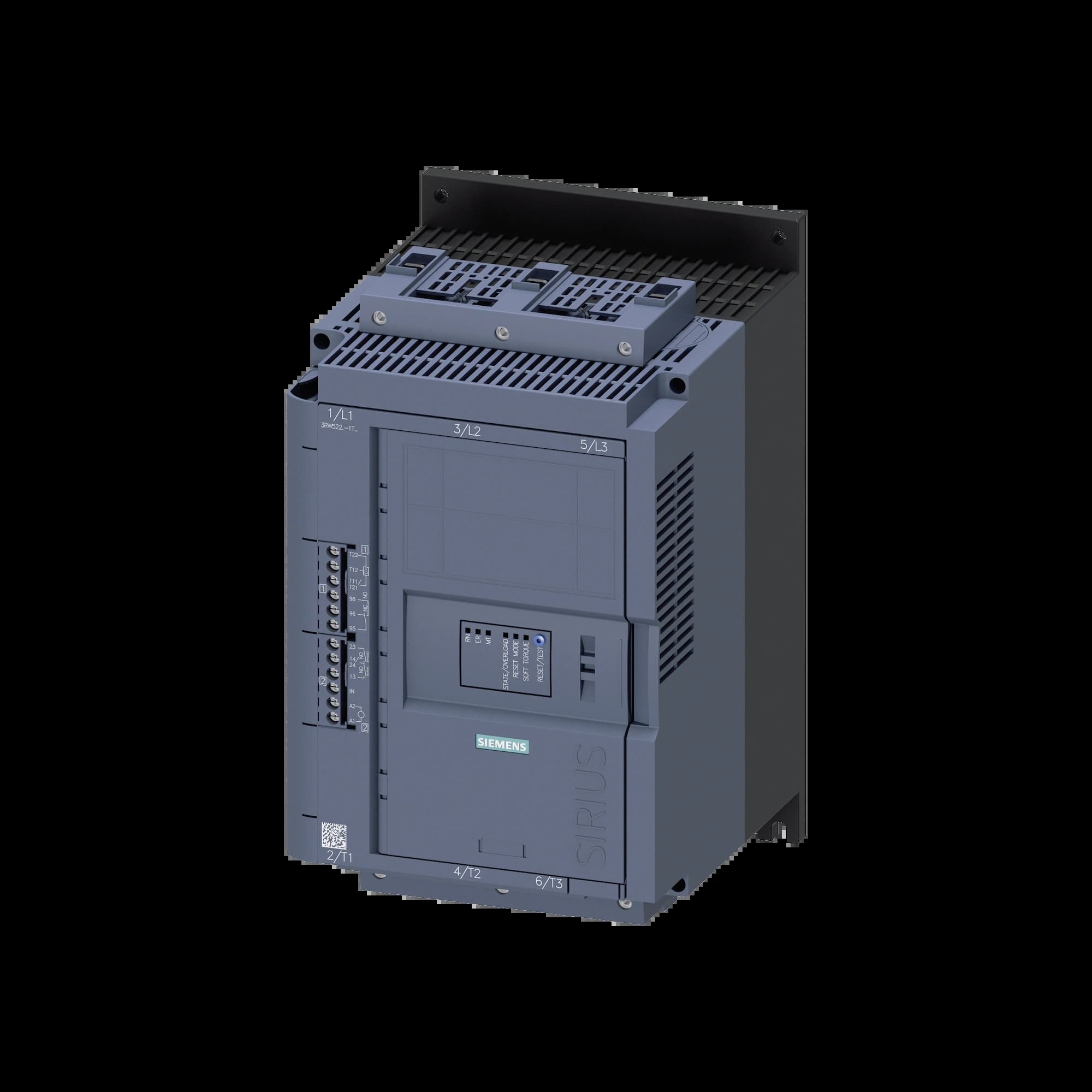 3RW5225-1TC14_Устройство плавного пуска SIRIUS 30кВт 63А 380В расширенный функционал_2