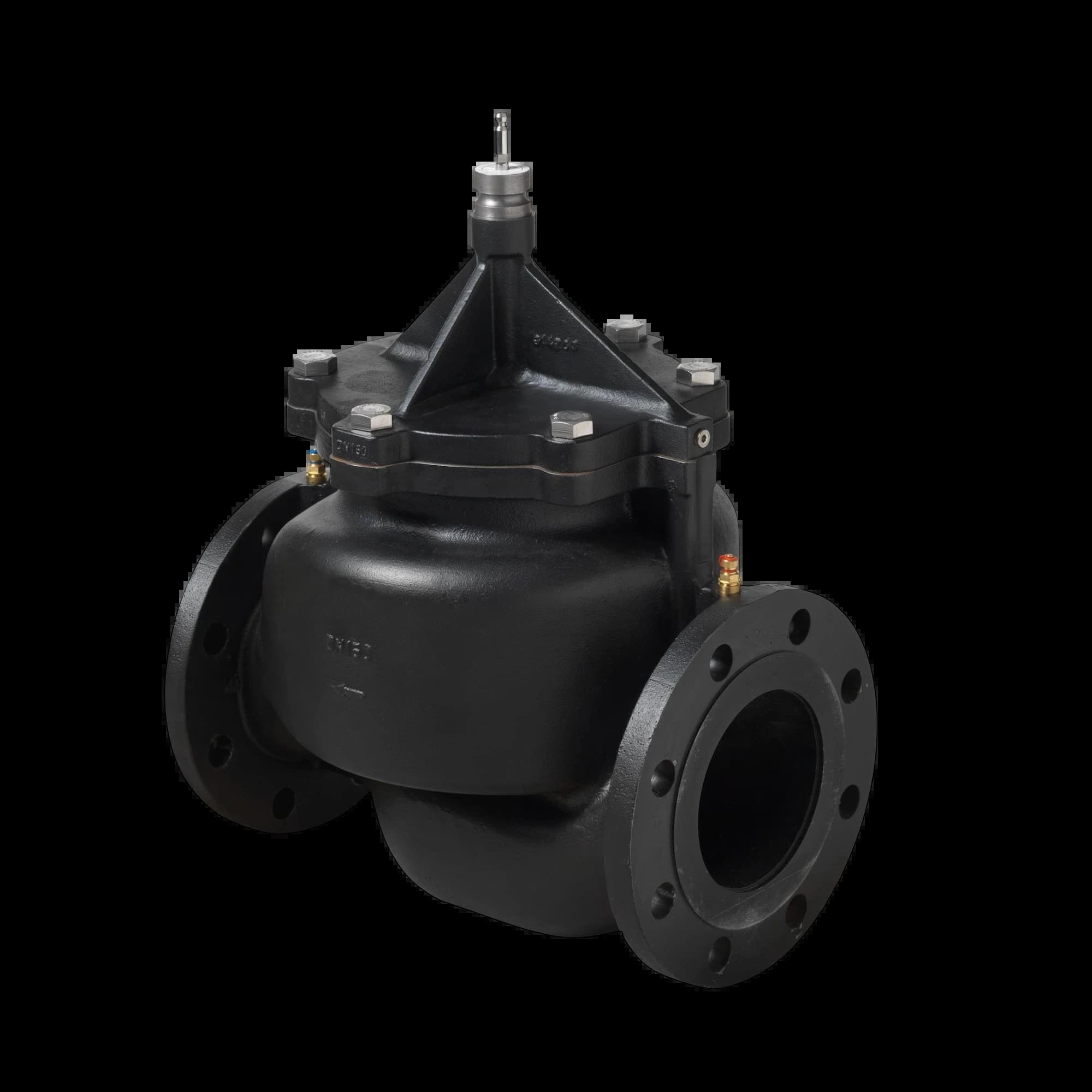 VPF43.200F210_Фланцевый PICV комбиклапан Acvatix 2х ходовой PN16 DN200 расход 210 м³/ч_1