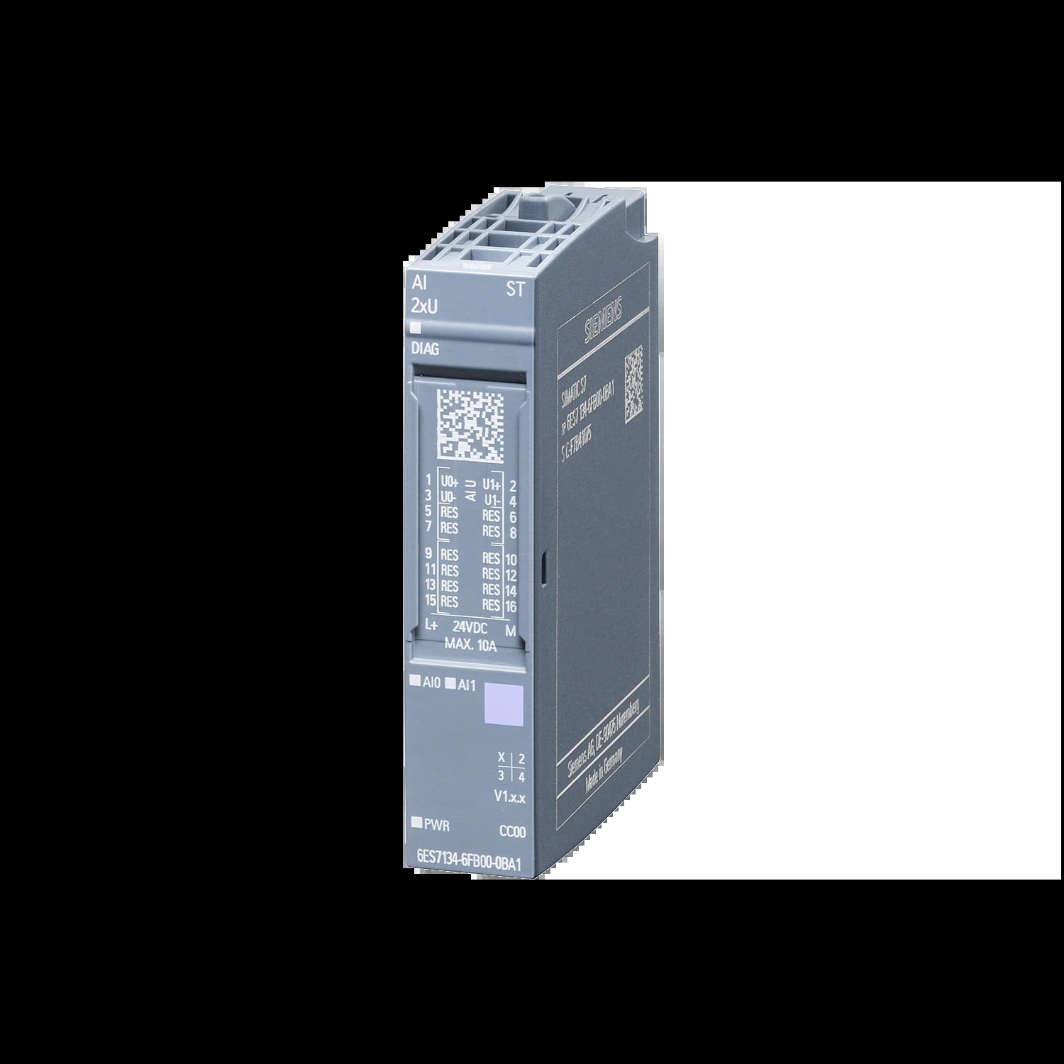 6ES7134-6FB00-0BA1_Модуль ввода ET 200SP AI2xU ST_1