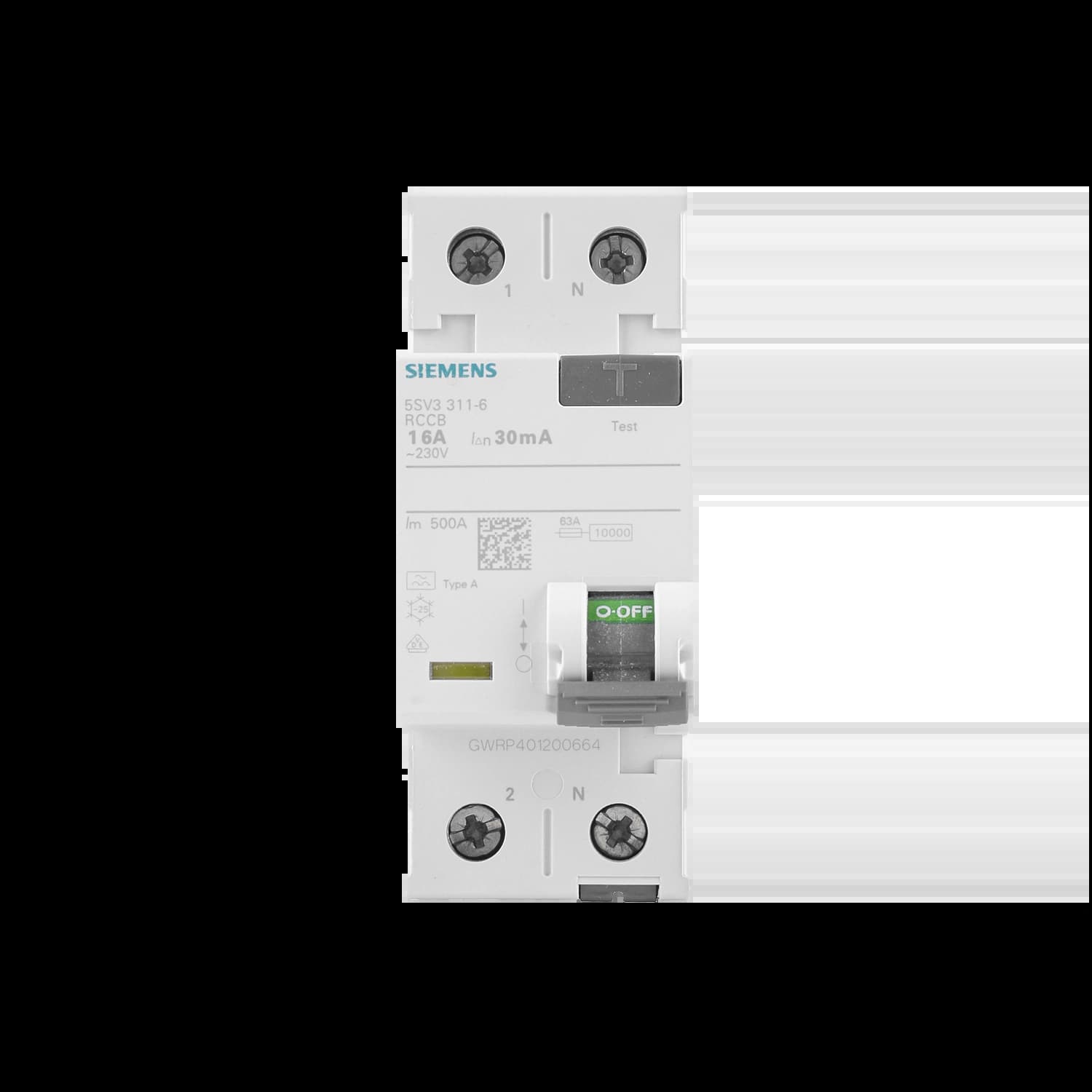 5SV3311-6_УЗО 1P+N, 16A, 30мА, тип «A»