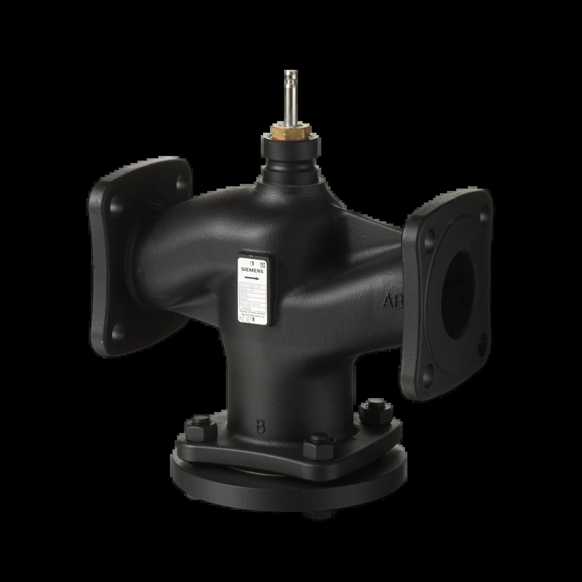 VVF42.32-16_Двухходовой седельный клапан Acvatix фланцевый PN16, DN32, kvs 16 м³/ч_1