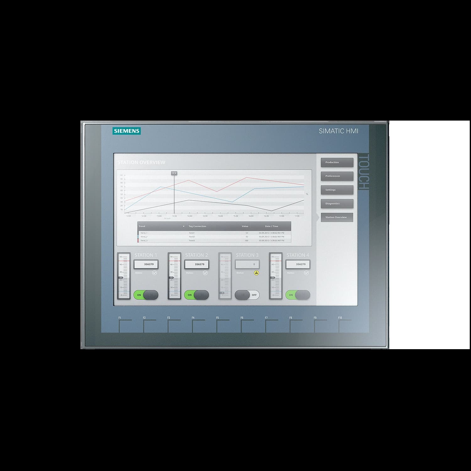 6AV2123-2MA03-0AX0_Панель оператора KTP1200 Basic DP_1