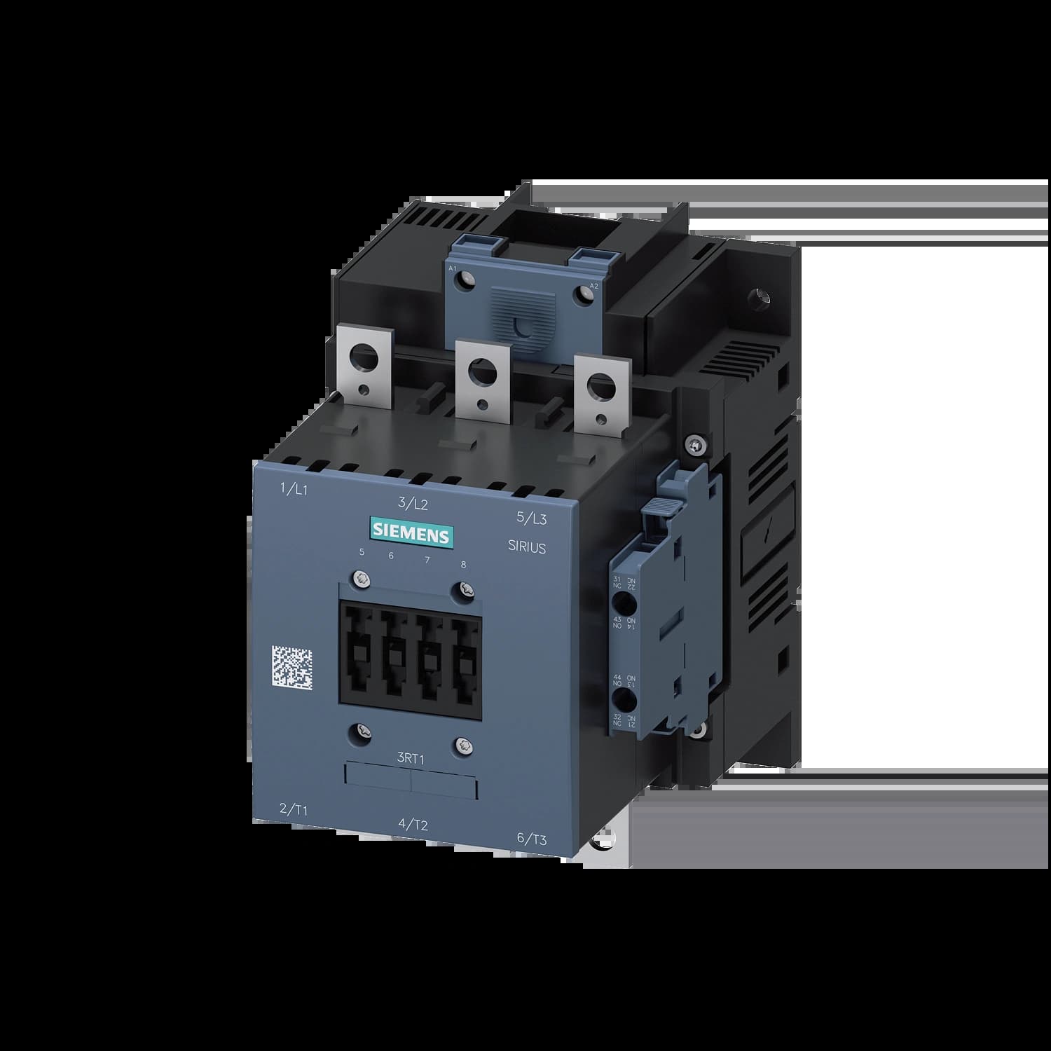 3RT1054-1AP36_Контактор 3P 115A 55кВт AC3 катушка, 230В AC/DC, допконтакты 2НО+2НЗ, габарит S6_1