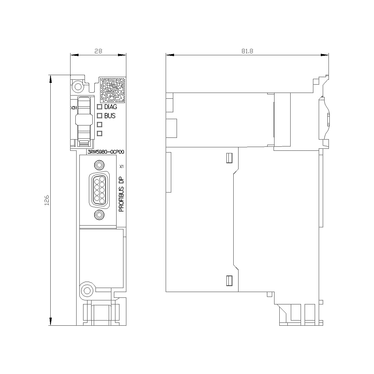 3RW5980-0CP00_Коммуникационный модуль PROFIBUS_3