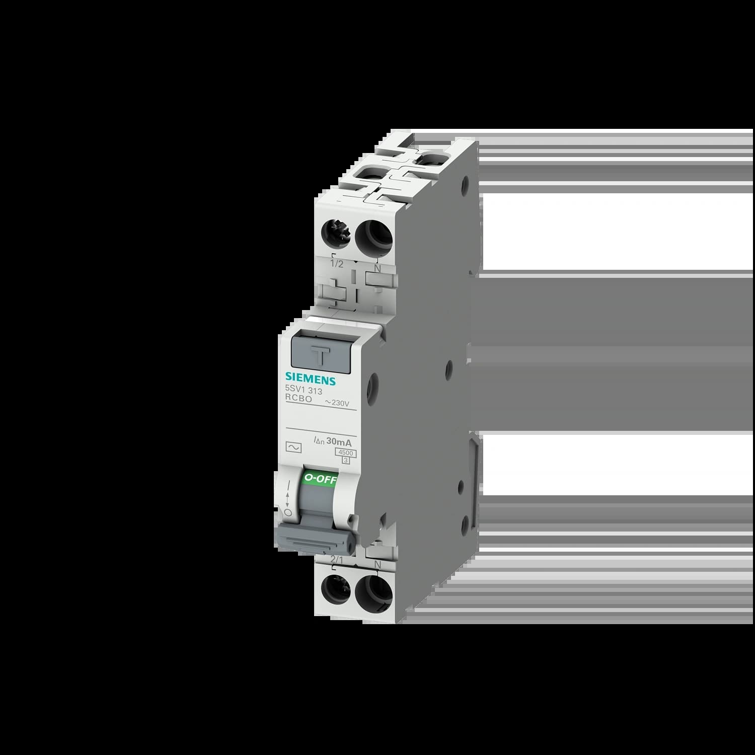 5SV1313-7KK10_Дифавтомат компакт 1P+N, 10А, 30мА, тип «A», кривая «C», 4.5кА