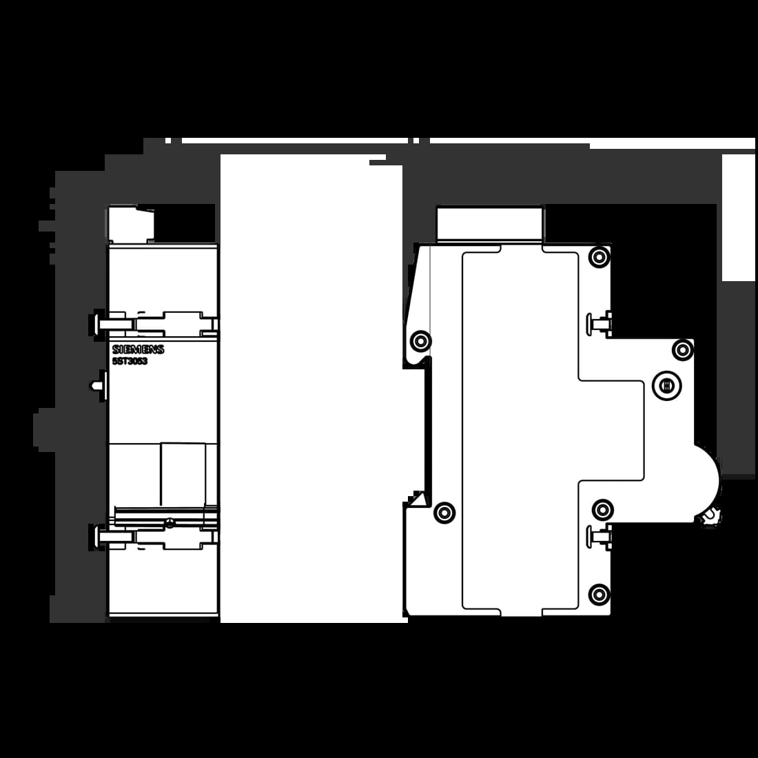 5ST3053_Привод дистанционный 1,5MW, Basiс 12-30В АС, 12-48В DC_2